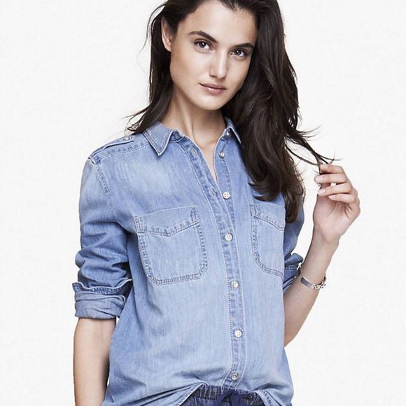 Express Tops - Express women denim shirt